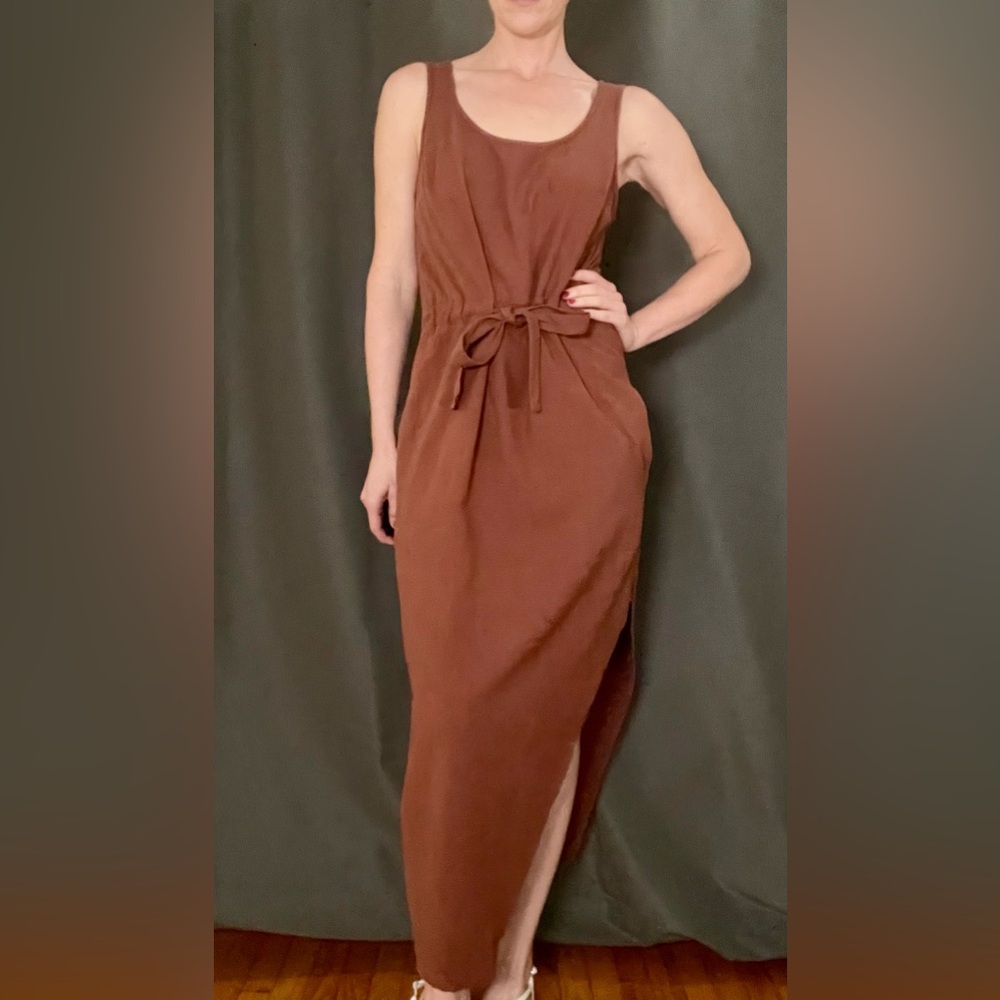 NWOT Sustainable Linen Dress - Brown